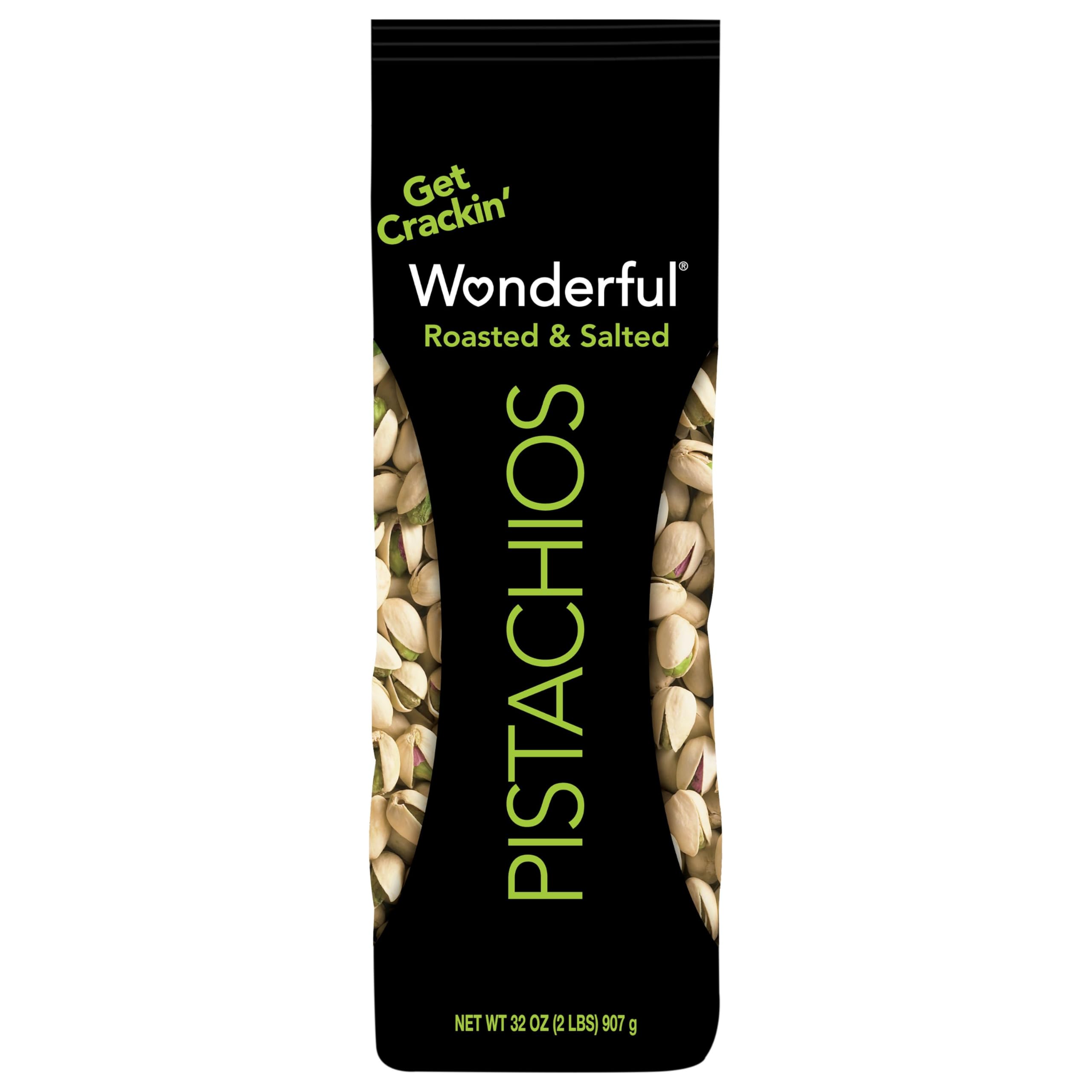 Wonderful Pistachios, Roasted and Salted, 32 Ounce Bag