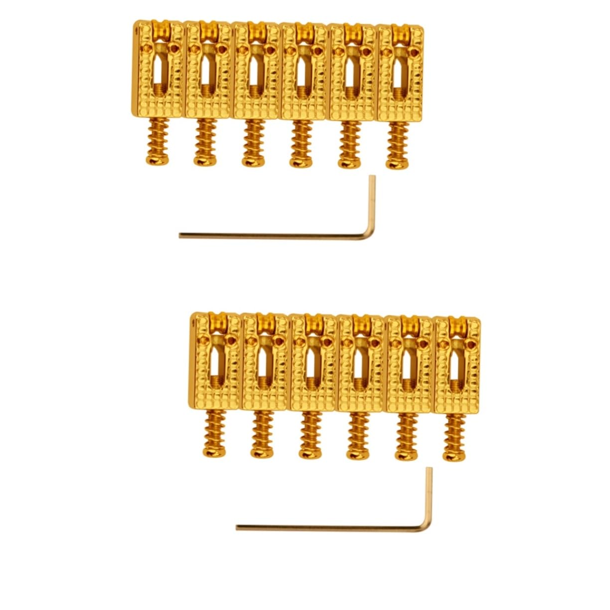 ibasenice 12pezzi Sella Per Ponte Chitarra Elettrica Con e Chiave Per Installazione Facile Design e Top Loading Per Migliorare Tono e Sustain