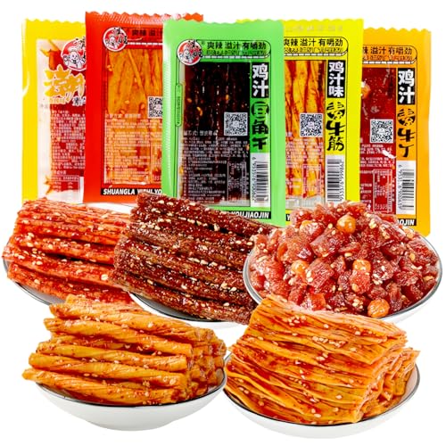 Latiao 5er-Pack Chinese Snacks Duftendes scharf Latio Chinesischer Snack Chinesische Würzige Snacks Würzig Gewürzte Snacks Chinesische Lebensmittel Klassische Hot Strips fürs Büro Partys