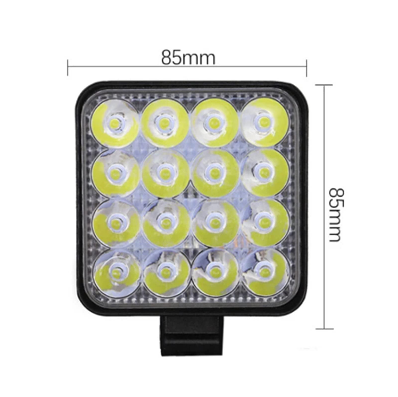 Blocchi luci antinebbia 4Pcs - Bar Worklight 48W Offroad Work Light 12V Auto Light Fendinebbia Faretto Per Camion ATV 4 I Tractor