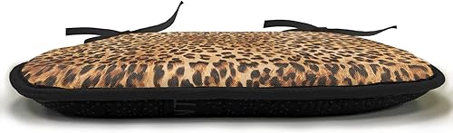 Miniatura 2 de Lunarable Cojín para silla con estampado animal, diseño de piel de leopardo y animales salvajes, inspirado en la naturaleza, moderno, acolchado de