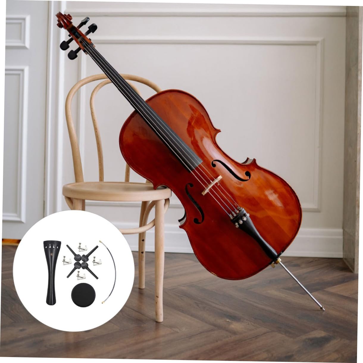 Ebenholz-cello-zubehör Ersatzteile für Ebenholz-cello Cellozubehör Pflege für Ebenholz-cellos Cellobedarf Zufällige Farbe