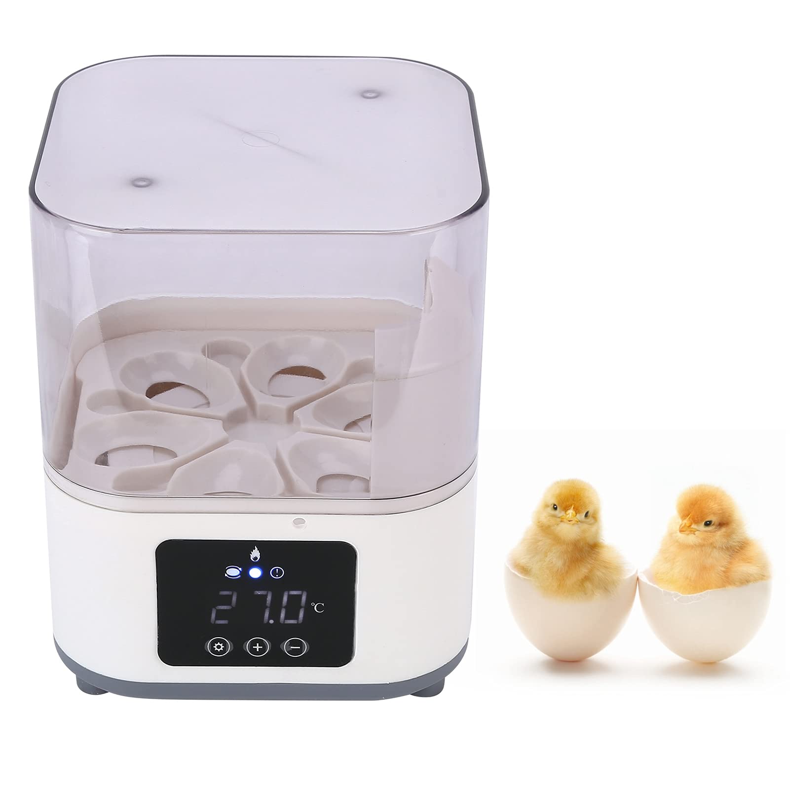Vollautomatische Brutmaschine Für Hühner Eier - 6 Eier Kapazität, Digital Display