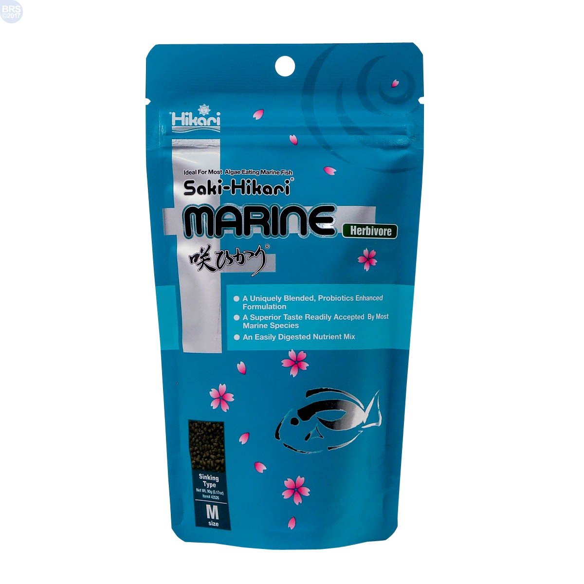 Hikari 042221 Marine Herbivore Medium Sinking Pellets Marine Fish Food, One Size