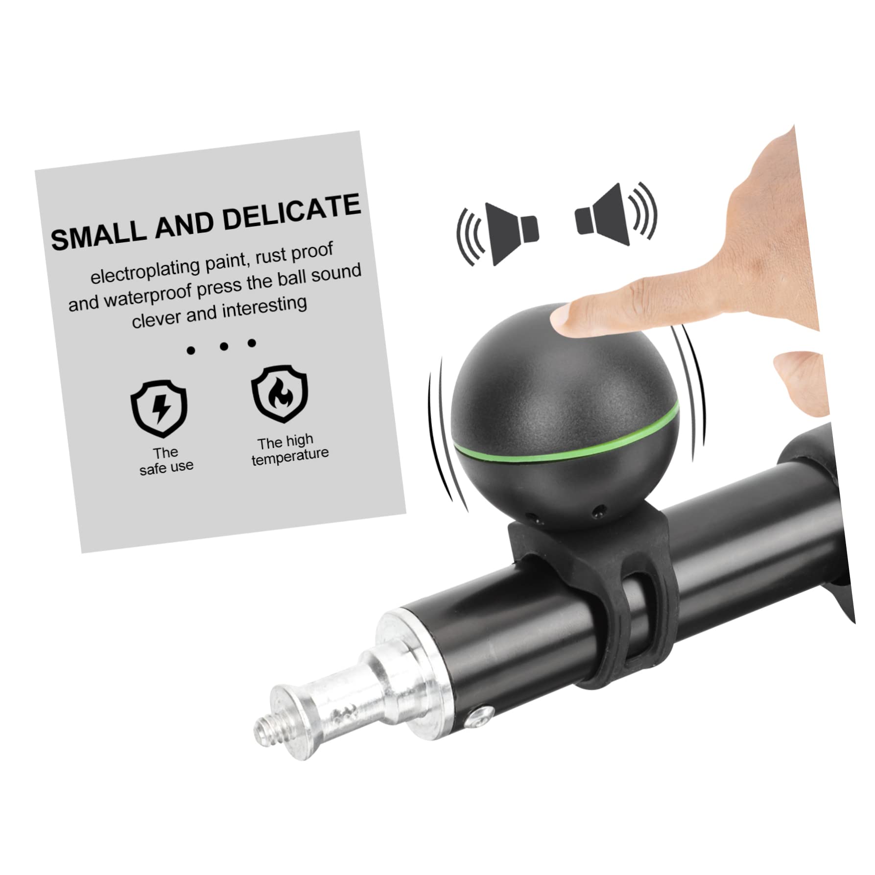 INOOMP 2 Stücke Alarm Zubehör Ersatz Outdoor Elektronische Sound Laut Fahrrad Klappklingel Ring Kinder Bergsport Lenker Straße Klar Stadtglocken Universal Knackig Roller