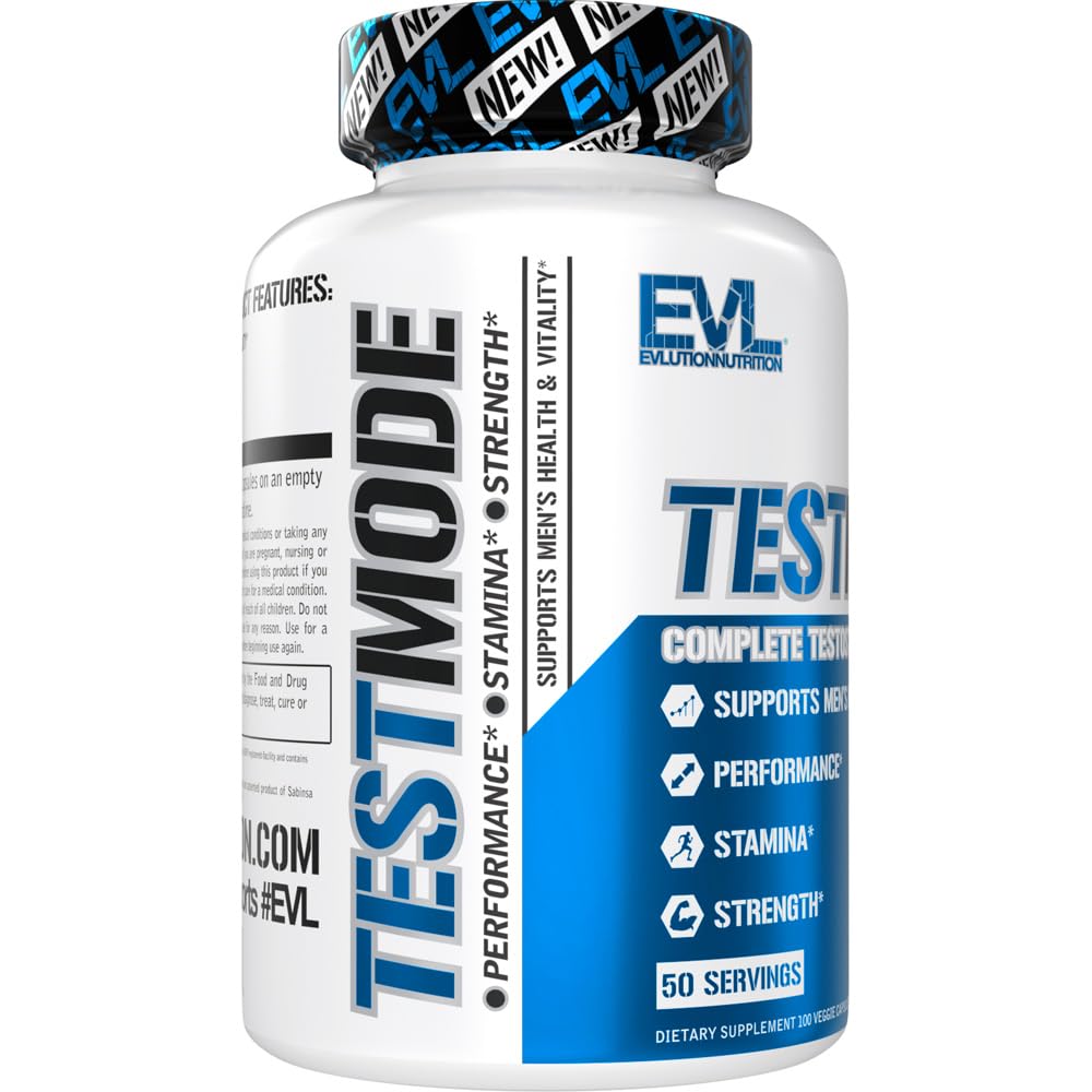 EVL TestMode - Complete Testosterone Supplement for Men - 50 Servings — Amazon image 4