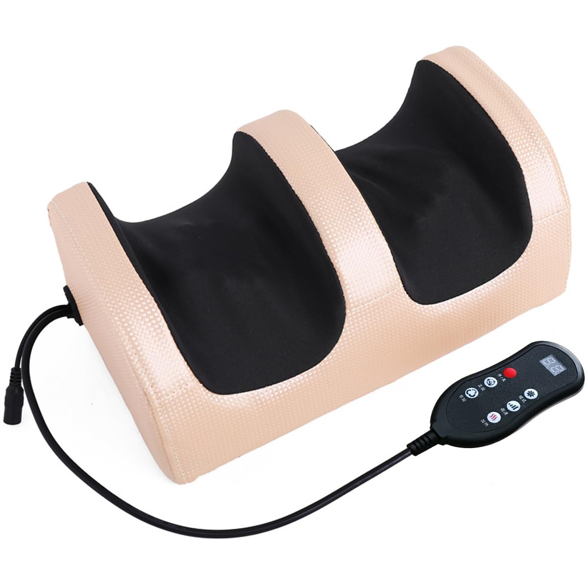 DUOYUTING Foot Massager, Electric kneading and Pressing Foot and Calf Massager, Leg Home Roller Comfort Relaxer, Parents and Friends Gift. (Six-Button Hand Control)