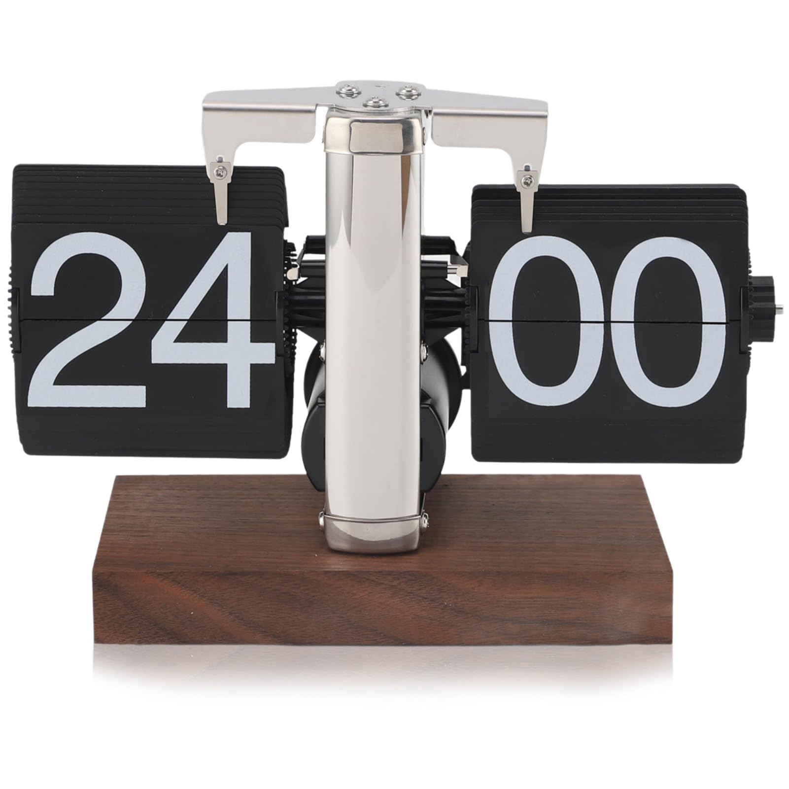 Voltear El Reloj, Reloj Retro Abatible, Reloj De Escritorio, Mechanical Digital Flips Desk Reloj,Reloj Mecánico Retro Minimalista De Un Solo Pie Con Giro Automático, Ideal Para El Hogar Y La Oficina