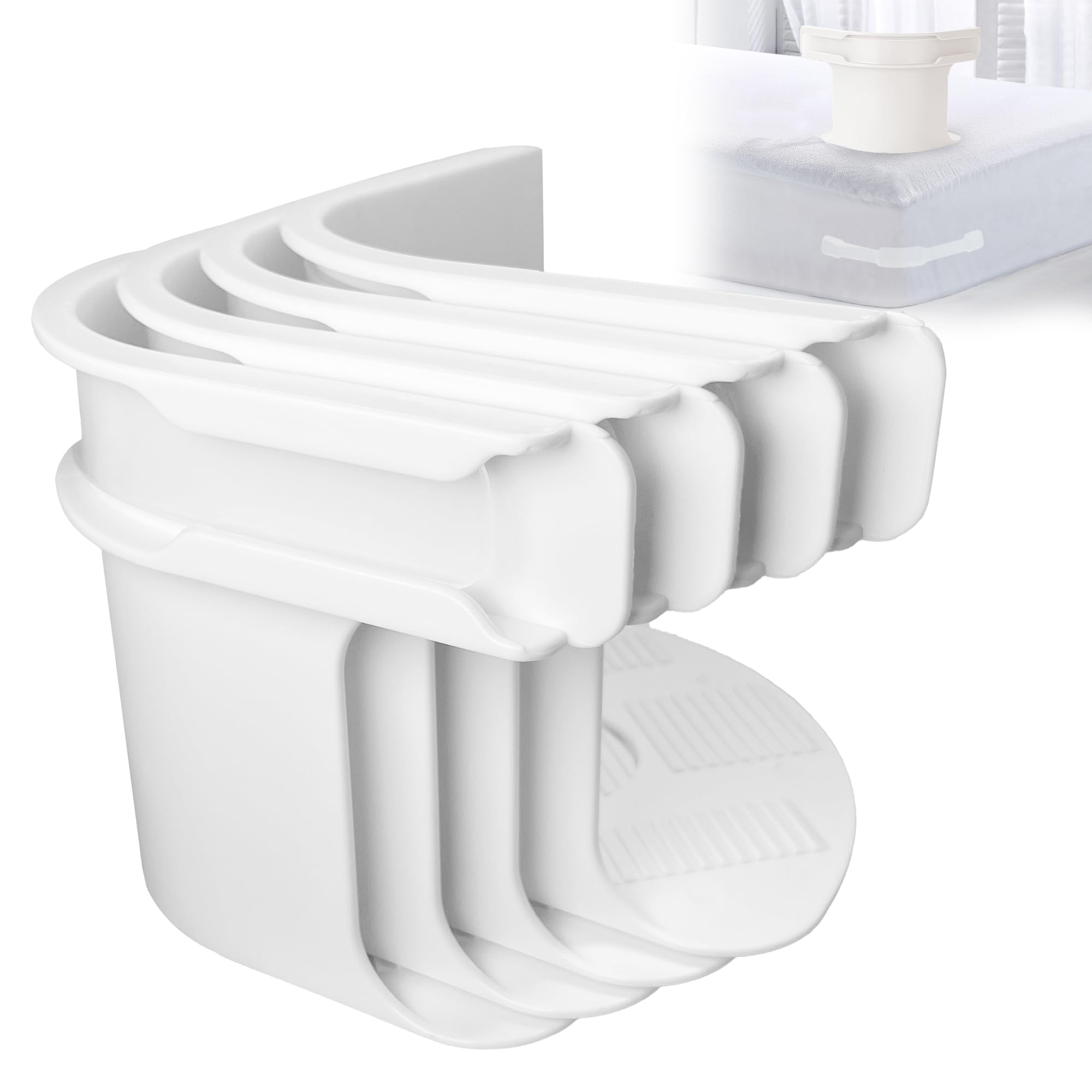 Lock Sheet Holders for Corner Keep Sheets Firm & Tight, Heavy Duty Bed Sheet Holder with Clips Straps No More Loose Sheets, Fitted Sheet Straps Fit All Mattress Size Easy Installation