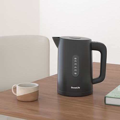 Miniatura 2 de GoveeLife Hervidor eléctrico inteligente con control de temperatura de 1.7 L, hervidor de té eléctrico WiFi con luces indicadoras LED, hervir rápido