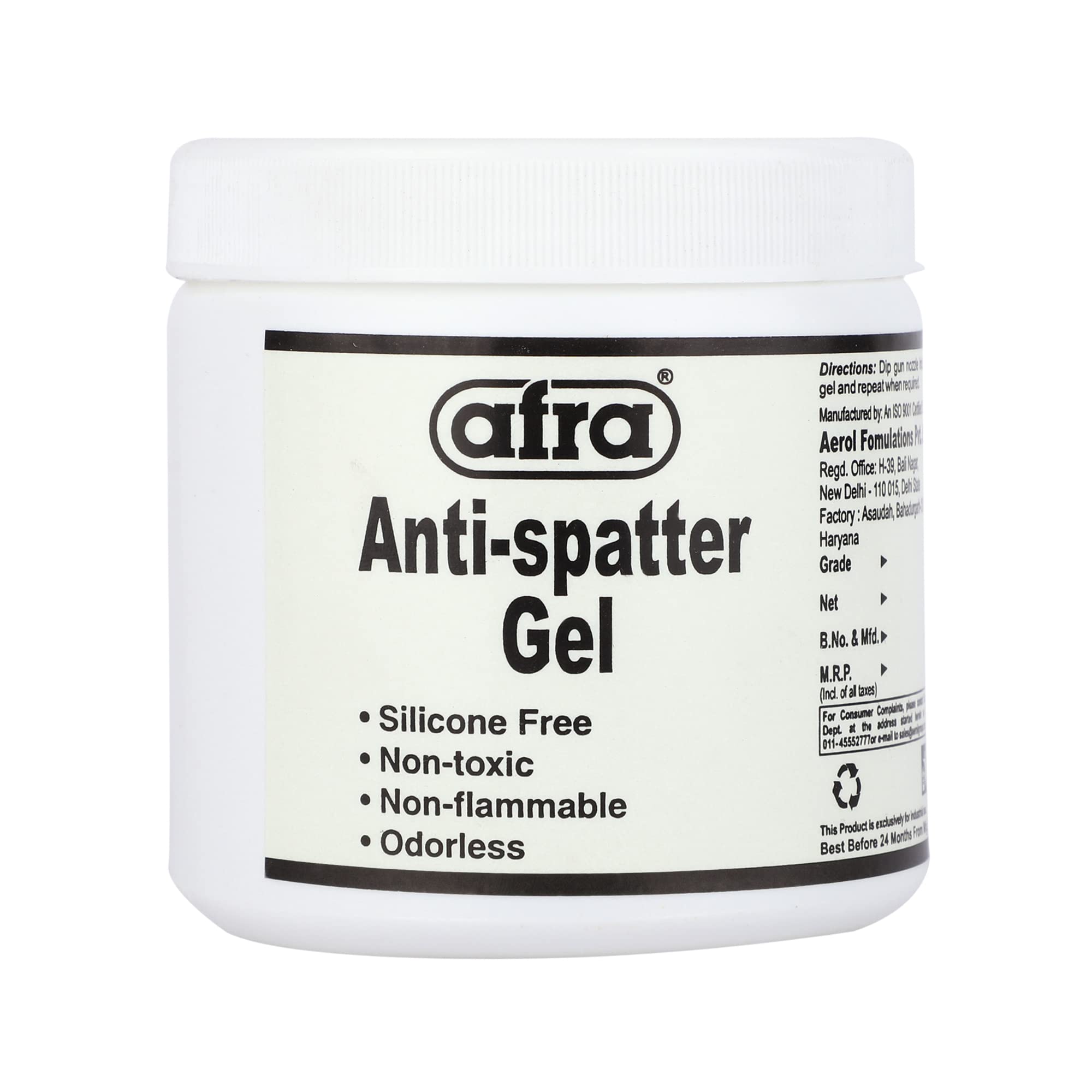 Afra Anti-Spatter Nozzle Dip Gel Grade 3110 | Blue Welding Tip Cleaner for Steel & Metal Surfaces | Prevents Build-Up & Keeps Tips Clean | 300 g | 1 Piece