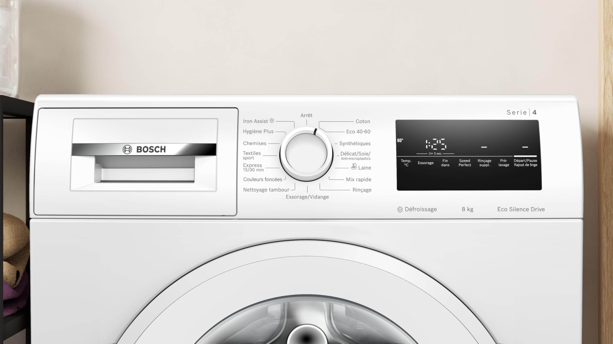 Machine à laver front Série 4 8 kg 1400 tr/min WAN2827UFR