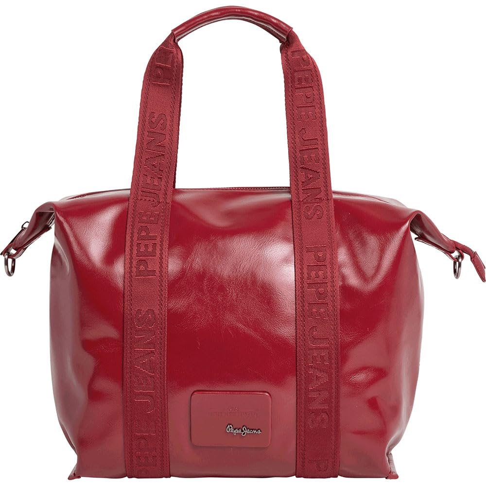Pepe Jeans Women's CHELSEA GLOSSY Bag, Red (RED), One size
