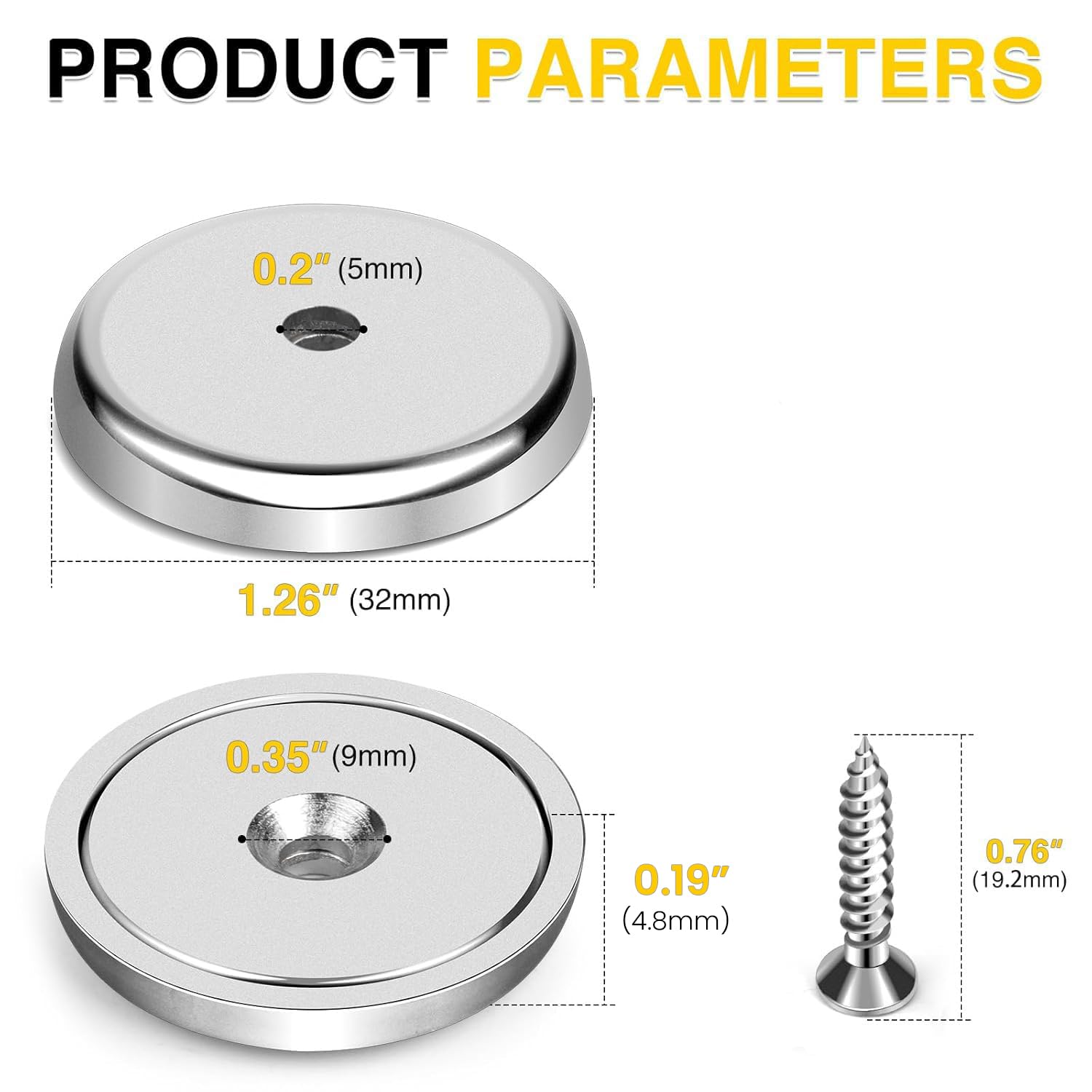 Strong Neodymium Magnets - 8 Pack -2