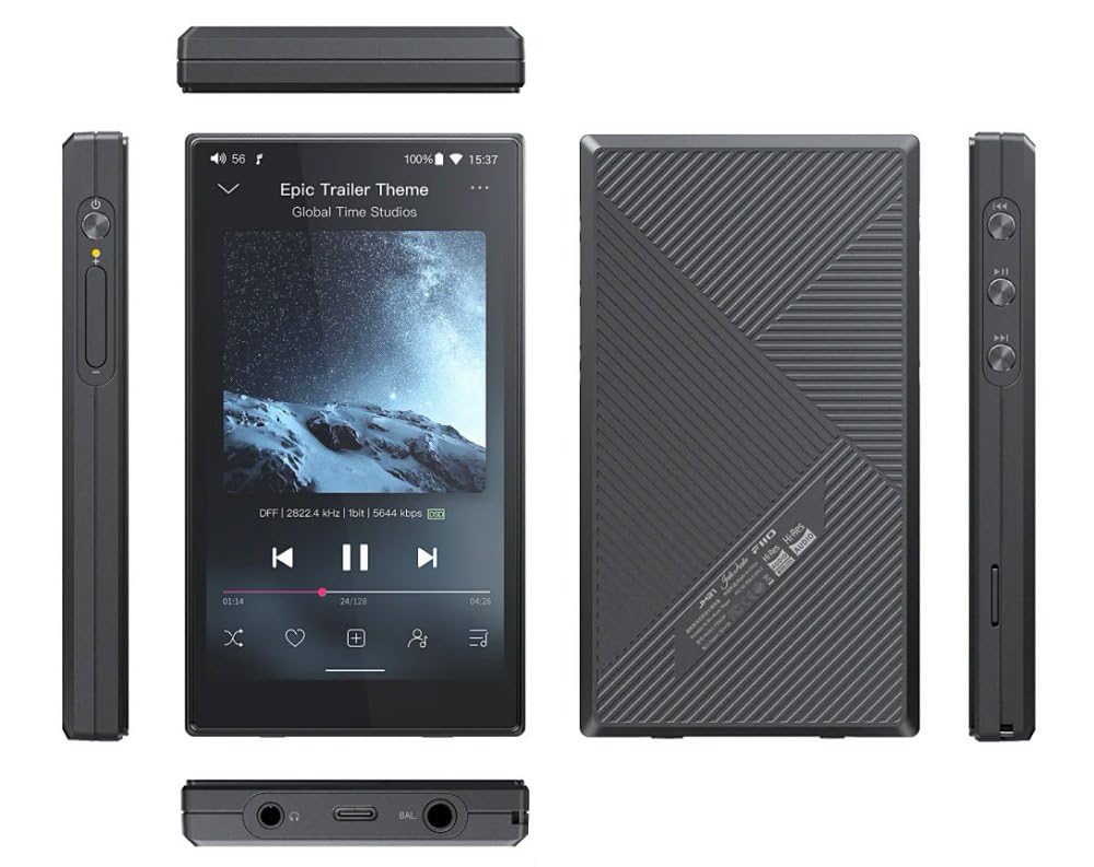 FiiO JM21 Digital Audio Player with 4+64GB Memory (Black): Amazon
