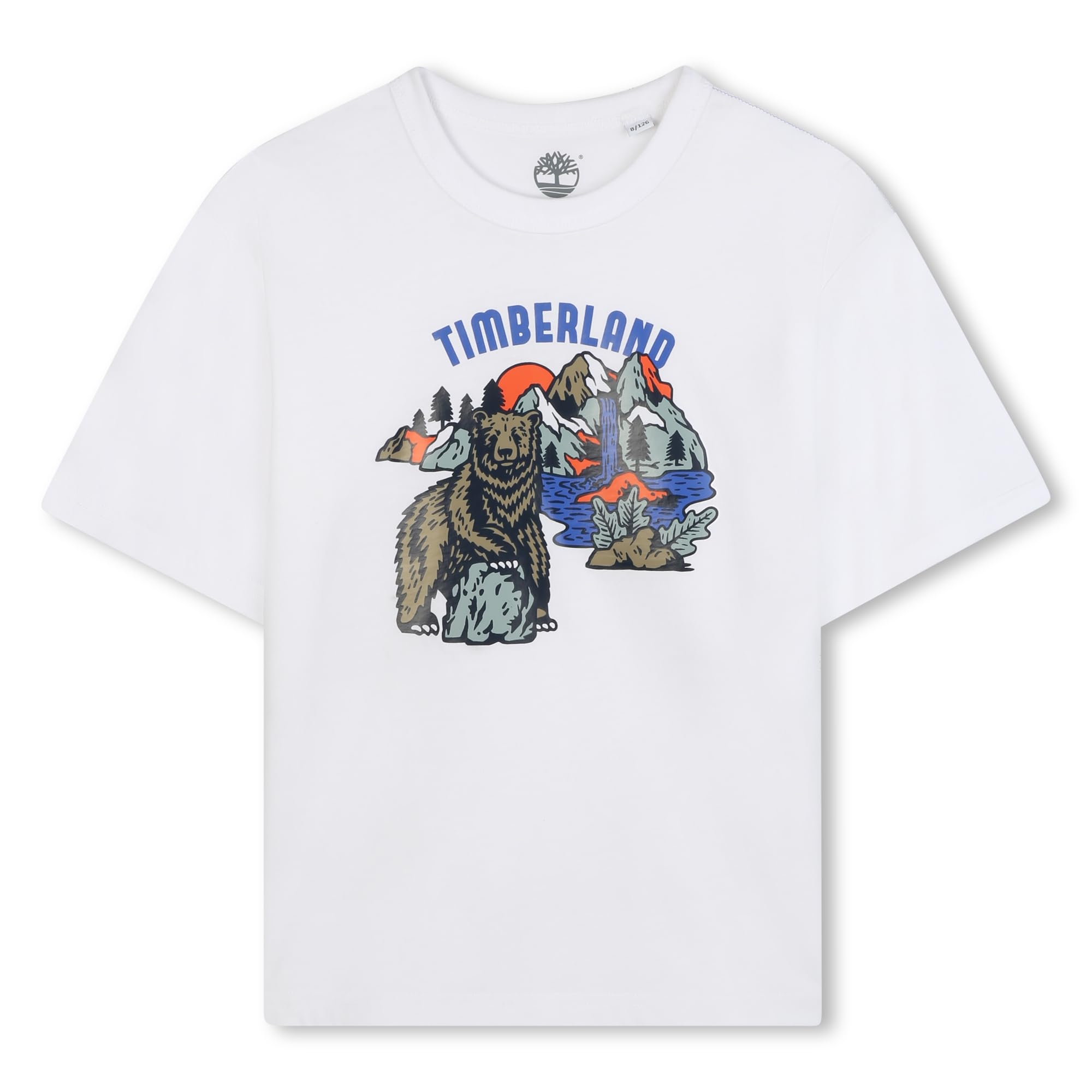 Timberland Boy's T60536 T-Shirt, White, 10 Years