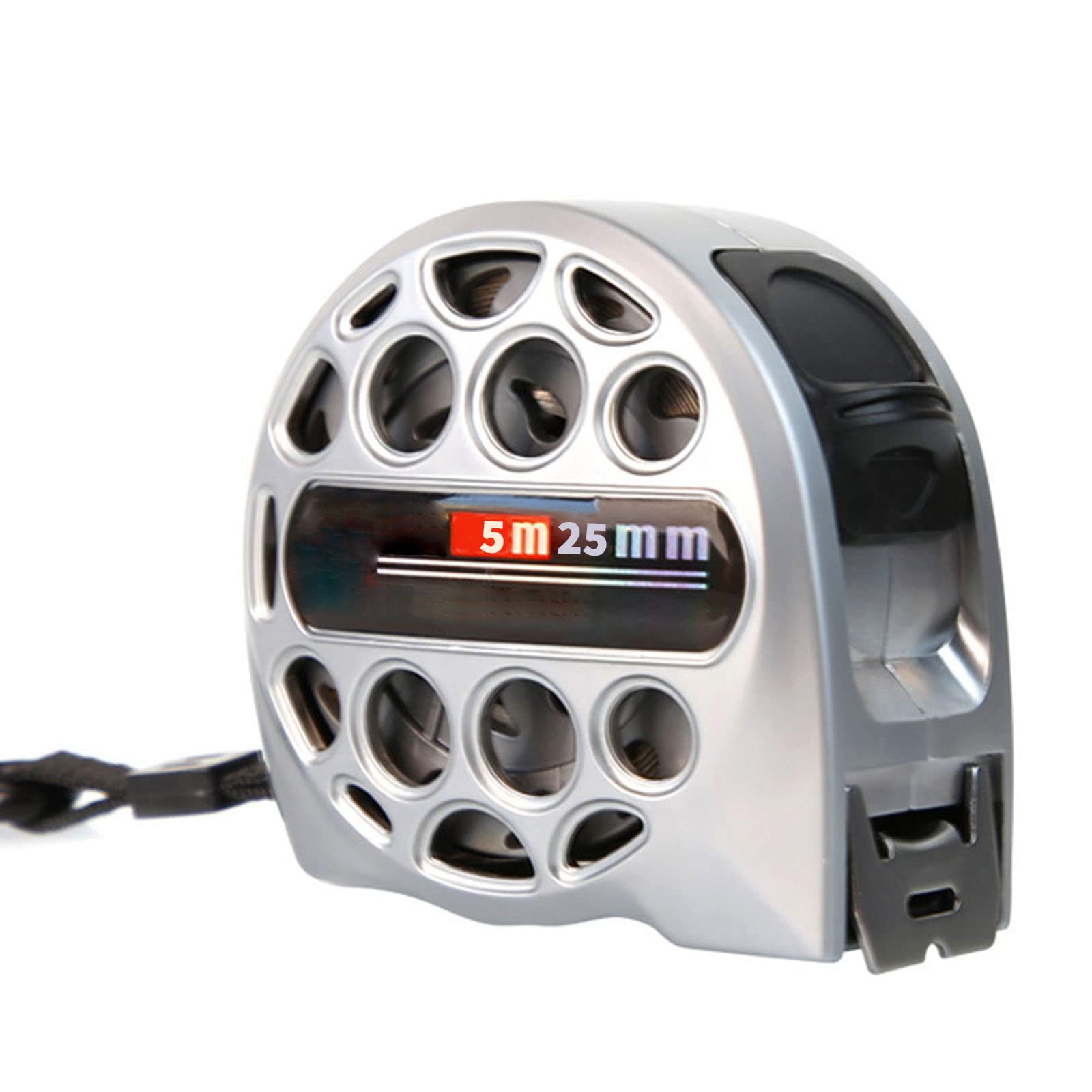 DAZZLEEX Cinta métrica, medidor telescópico de Acero Inoxidable, Grado Industrial, Resistente al Agua, al óxido y a la corrosión, 5,25 m