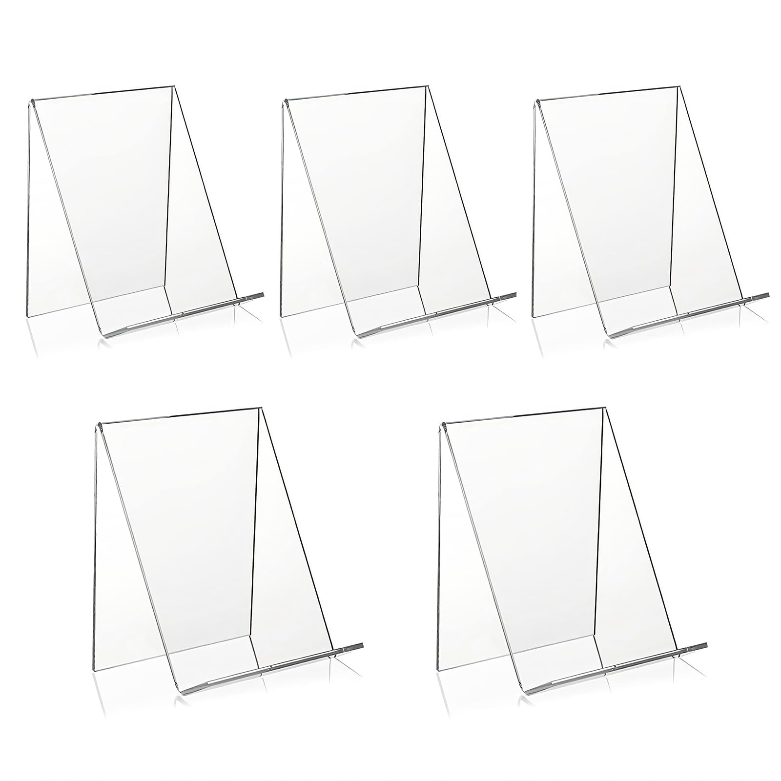 5 trasparenti supporti acrilico per libri foto album 13 x 11,5 x 10 cm