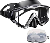 Vista 19 de Máscara de buceo Anti-niebla Natación Snorkel máscara adecuada para adultos Buceo Natación Snorkel Gafas Máscaras