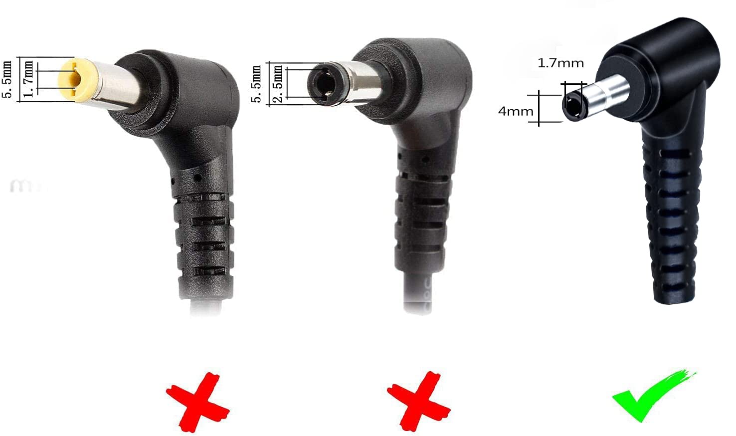 DTK 45W Dizüstü Bilgisayar Güç Kaynağı Lenovo Şarj Kablosu için Yoga 310 510 520 710 IdeaPad 100 100s 110 110s 120s 130 310s 320 320s 330 330s 510s 520s 710s Chromebook N Flex 4 5 6 B50 Serisi 4.0 x 1,7 mm