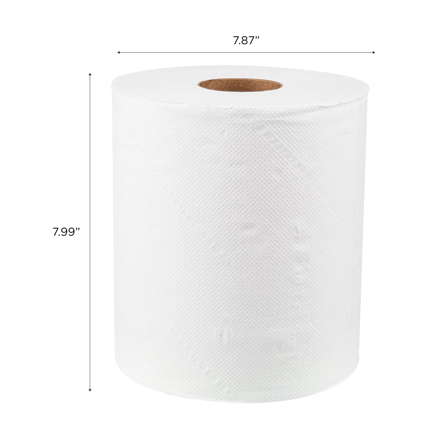 Karat JS-CPW600 - Toallas de Papel Absorbente, Pañuelos de 2 Capas, Color Blanco, 3600 Hojas/Rollo - Caja de 6 Rollos