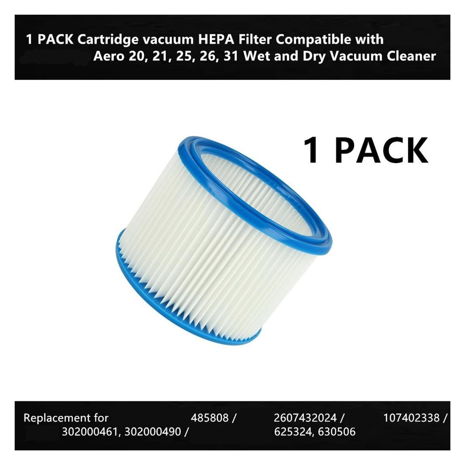 Filtro HEPA, Compatible con Nilfisk Alto WAP Aero 20 21