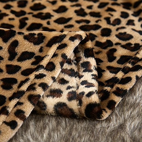 MERRYLIFE Throw Blanket Decorative Fleece Throw | Ultra-Plush Colorful Oversized | Couch Blanket Travel Lap | (50\" 60\", Cheetah)