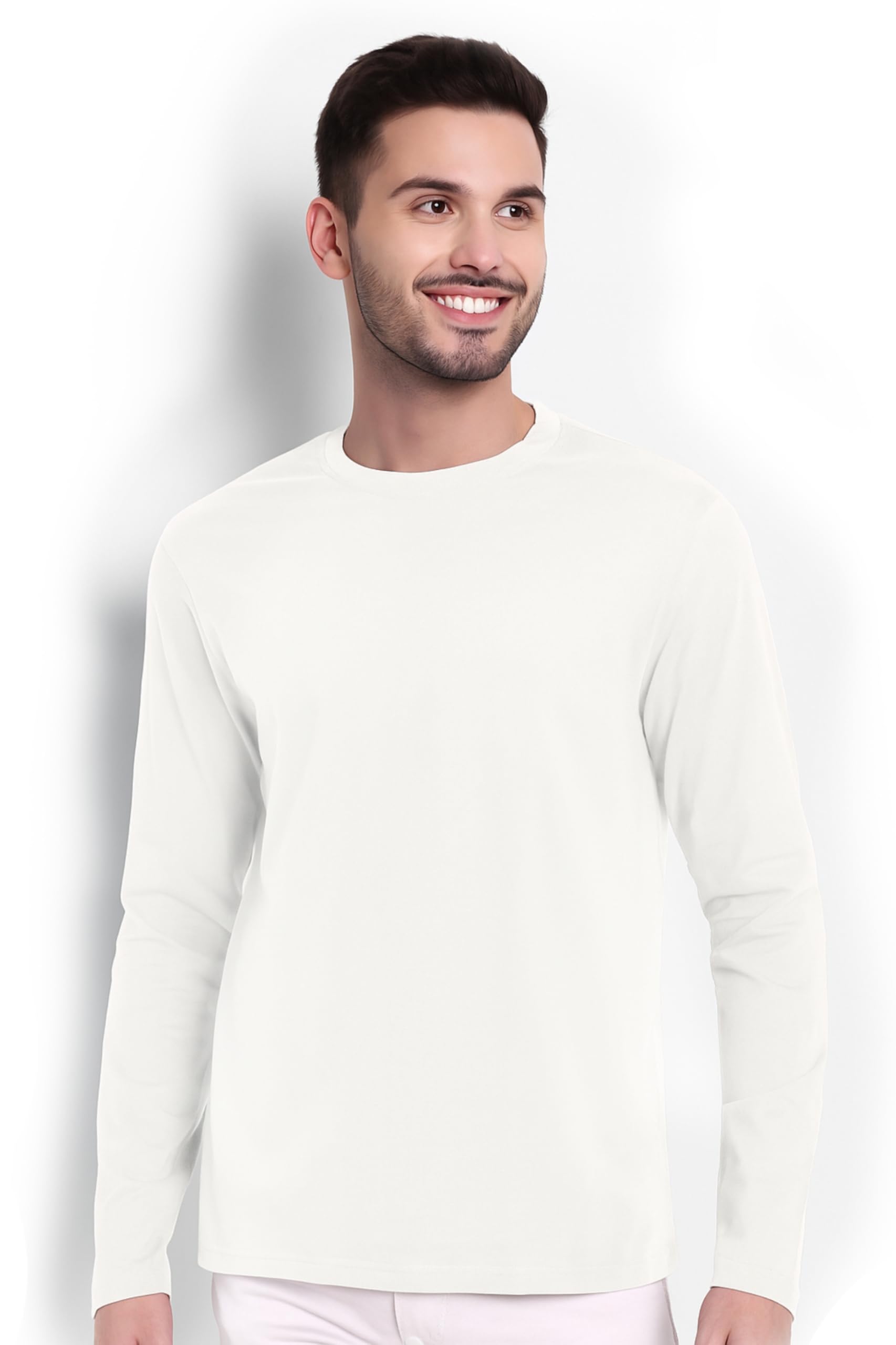 inner element Men's Full Sleeve T-Shirt Solid Round Neck-picture-30