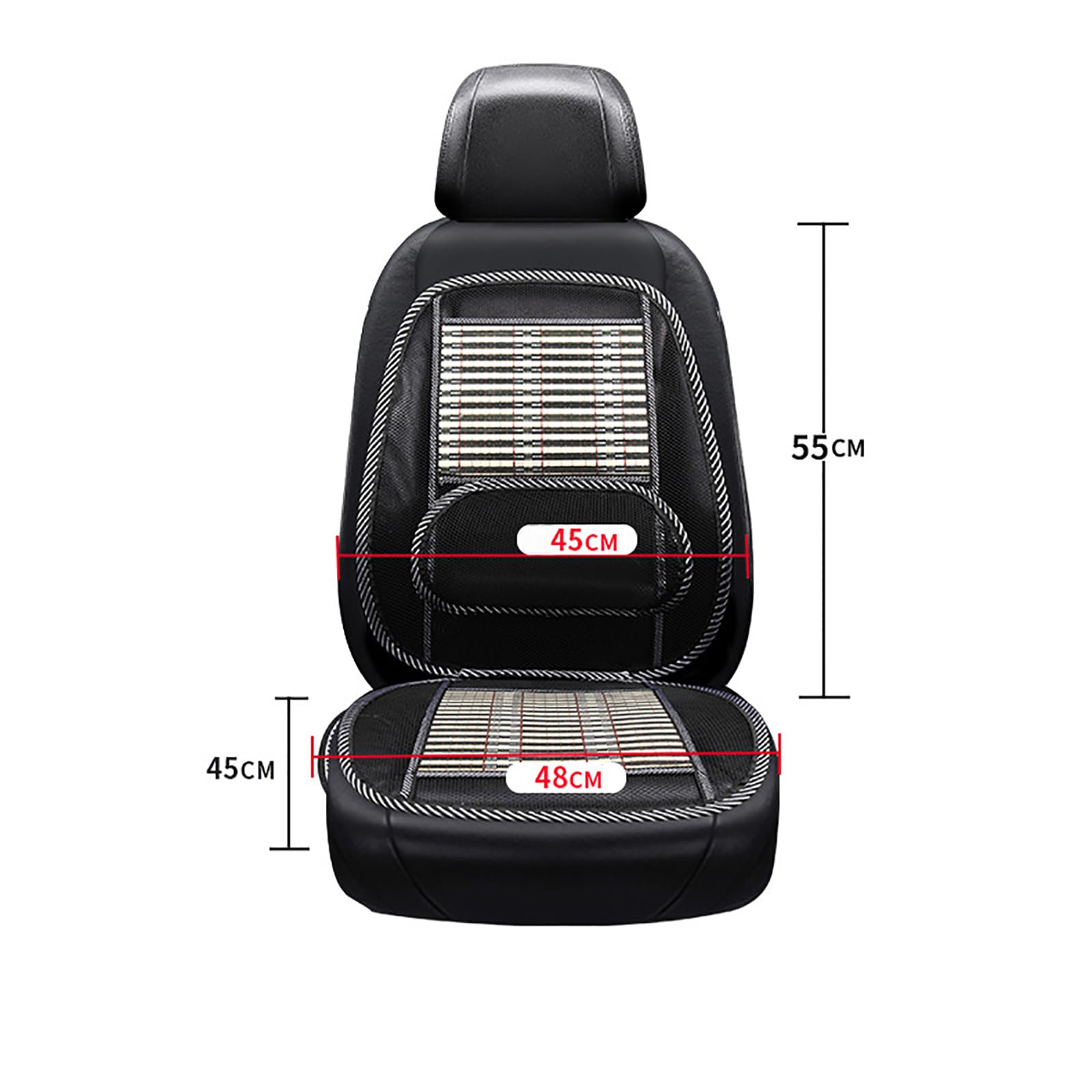 2 Set di Cuscini per Seggiolino Auto, Compatibile per Buick Enclave Envision Encore, Fodera in Seta di bambù Traspirante, Supporto per la Vita,B