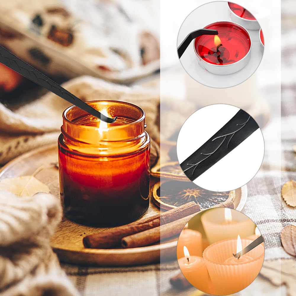Ensemble D'accessoires Pour Bougies, 3-en-1 Avec Coupe-bougies