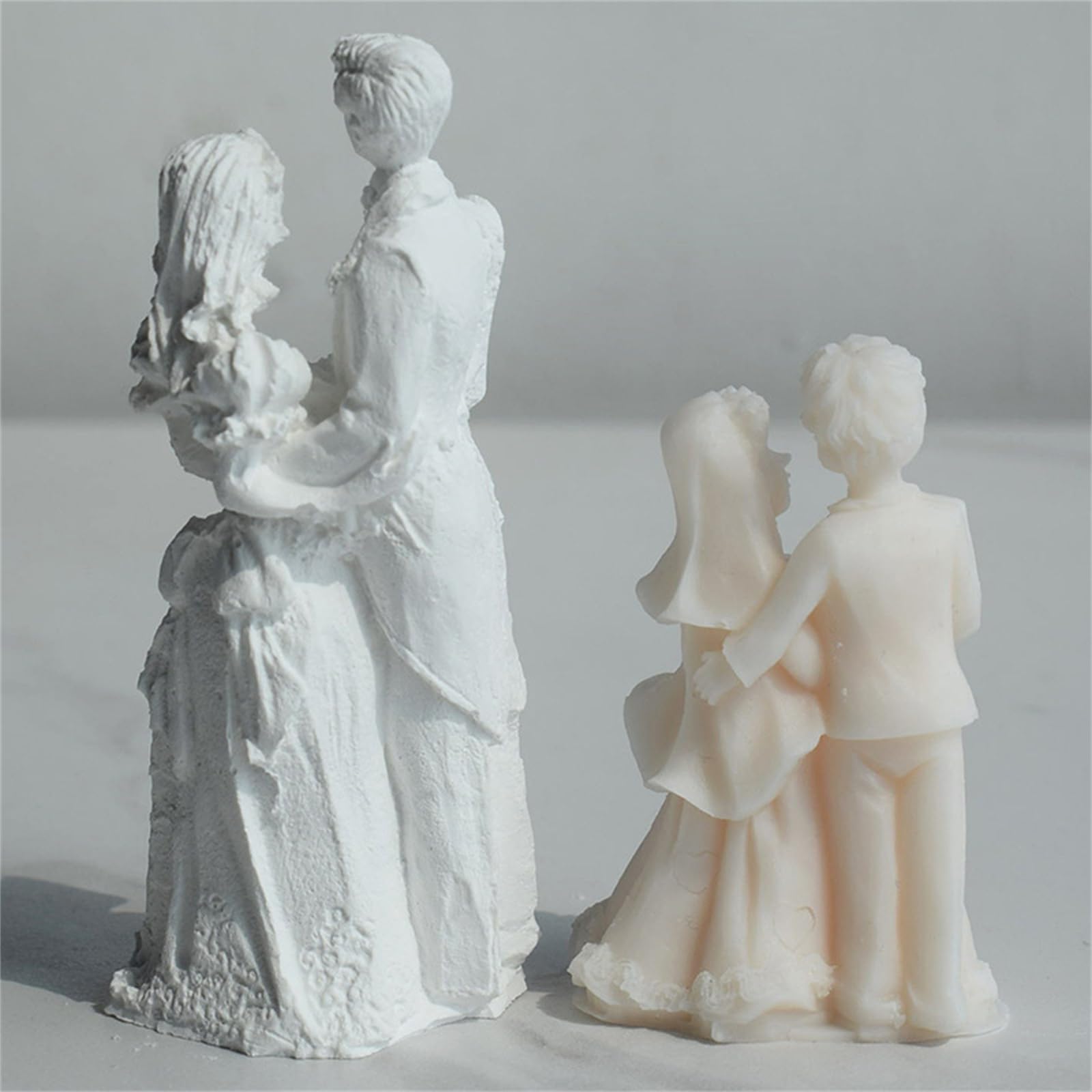 Molde de silicona para novios para hacer yeso, yeso, resina epoxi, decoración del hogar, regalo de boda, moldes de silicona para resina