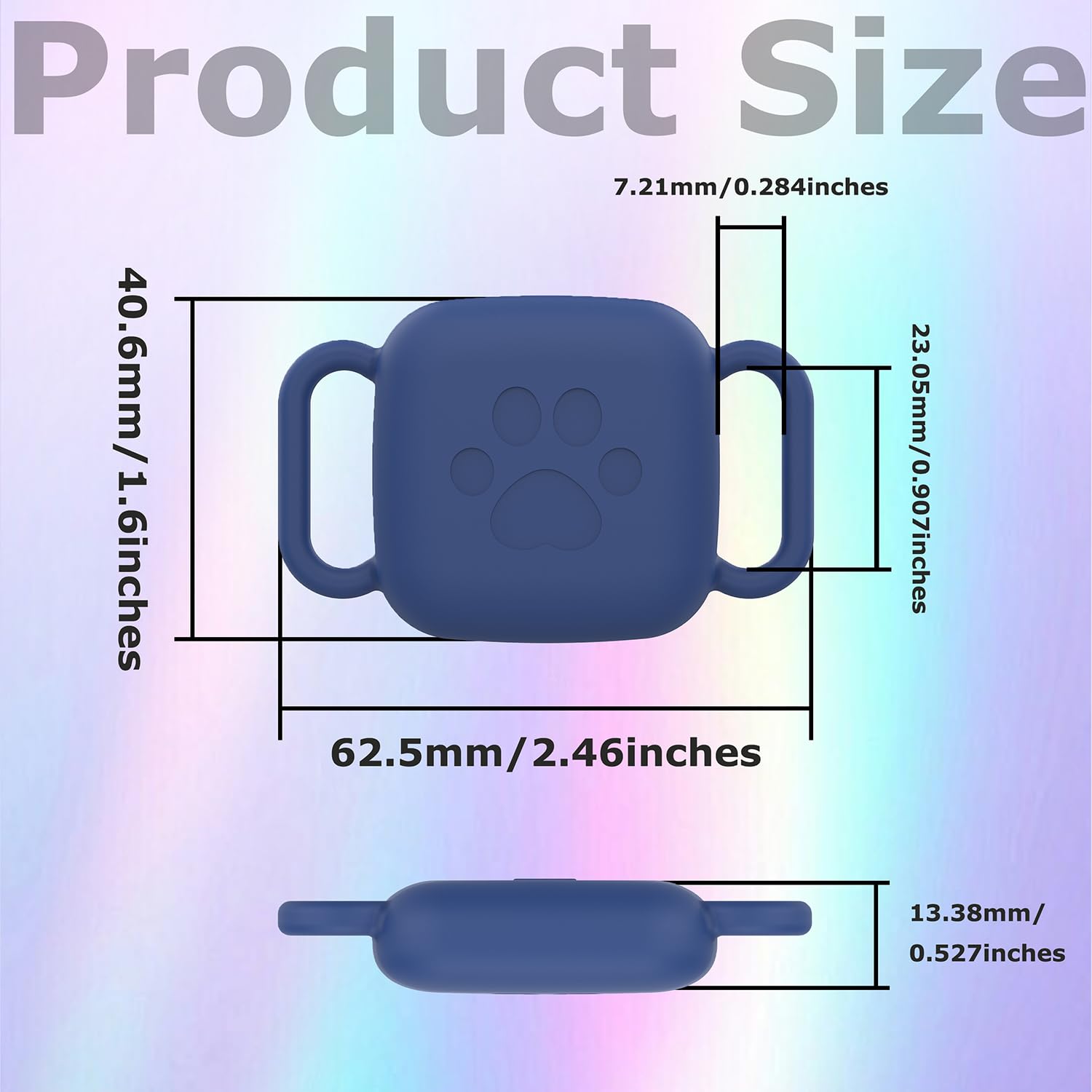 Feigand 4 Pack Case Tile Mate 2024 Tracker, Soft Silicone Holder Anti-Scratch Finder Protective Cover with Carabiner Accessories for Dog, Cat, Pets Collar (4PCS Black)