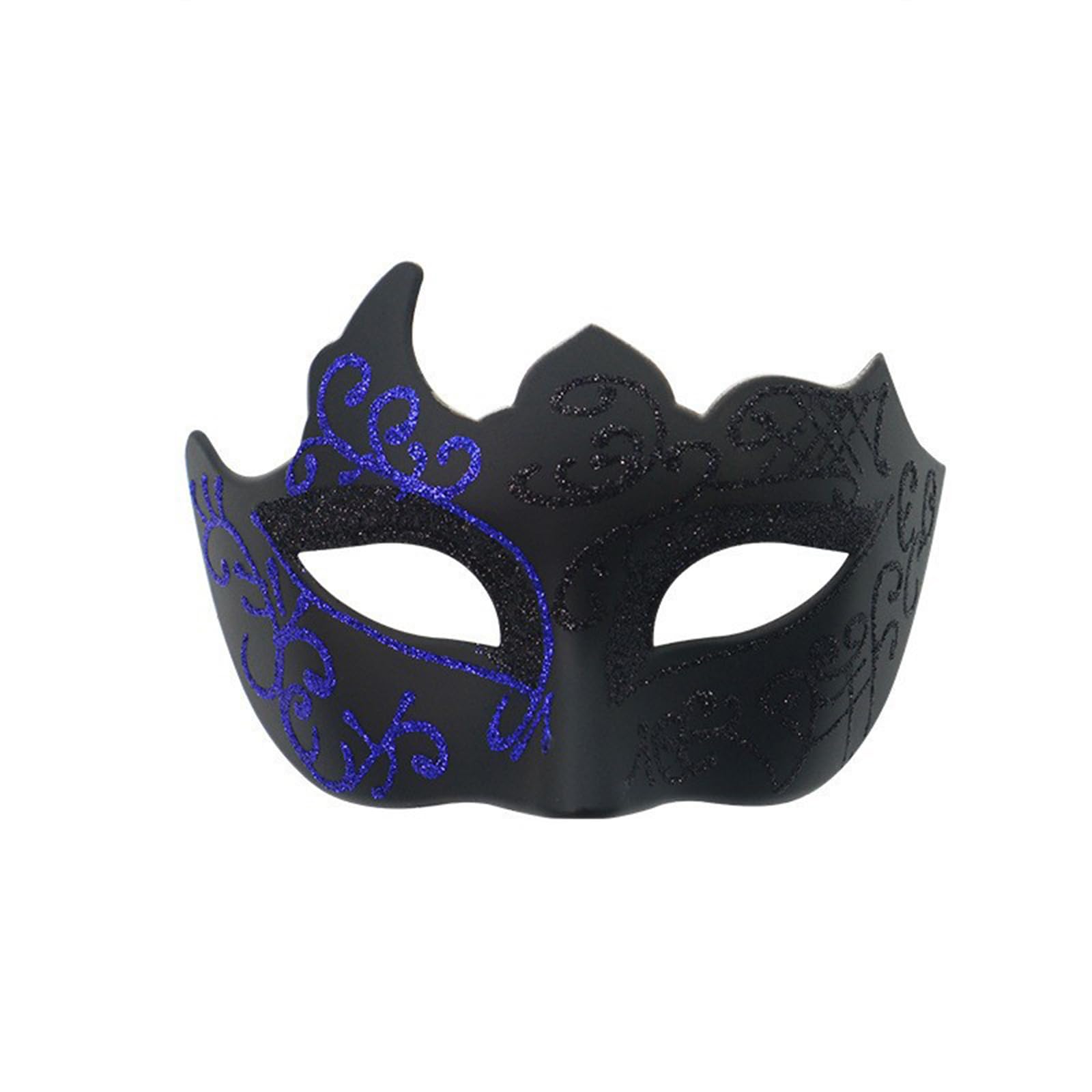 Daxiangsheng Masquerade Masks for Men and Women, Black 1Pcs (blue)