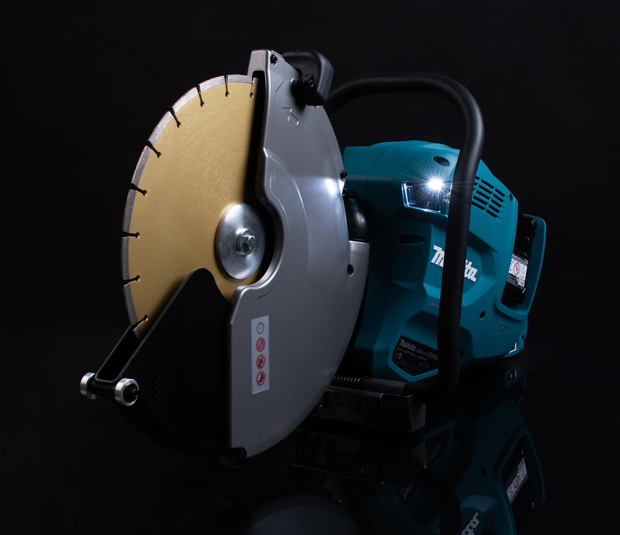 Makita CE002GZ01 Twin 40V Max (80V) Li-ion XGT Brushless 355mm Power Cutter - Batterie e caricabatterie non inclusi