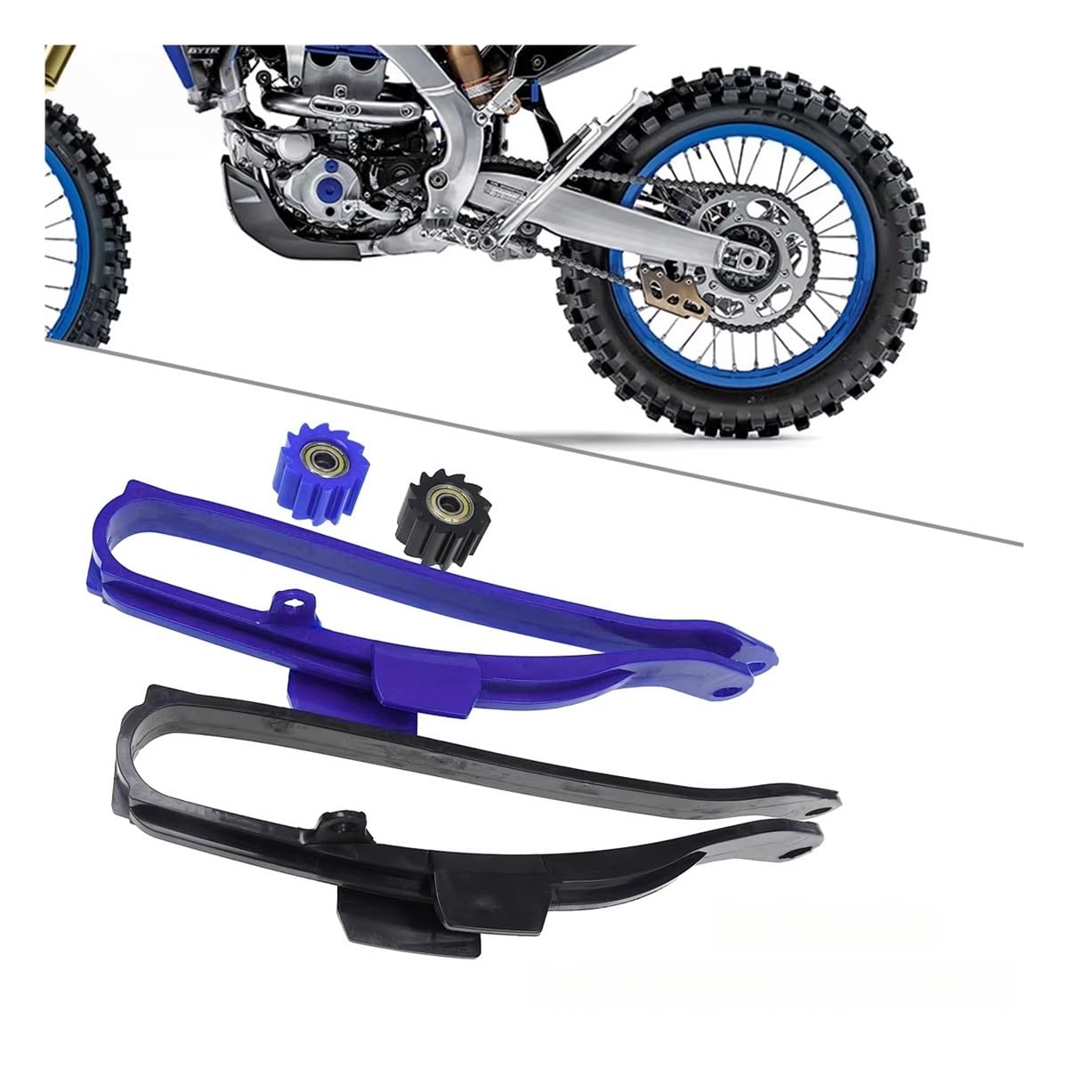 Rodillo Inferior De Guía Deslizante Cadena Motocross para YZ250X para YZ450F para WR250F para WR450F Guía Y Tensor