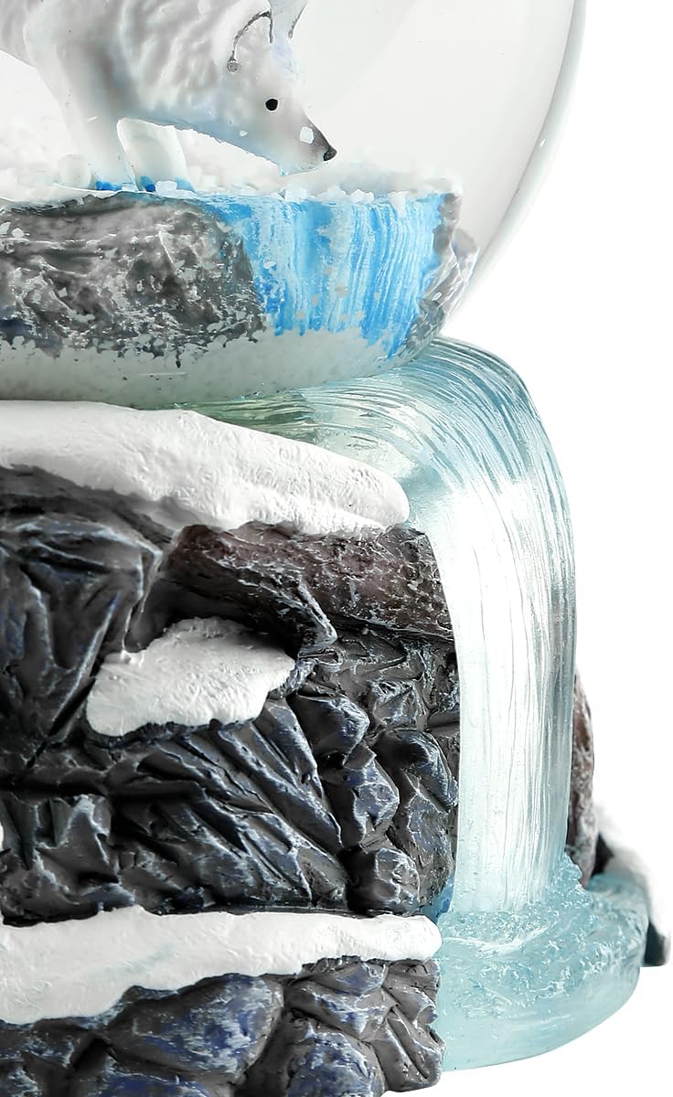 Nemesis Now B3652J7 Warriors of Winter Lisa Parker Snowglobe 14.5cm White, Resin and Glass