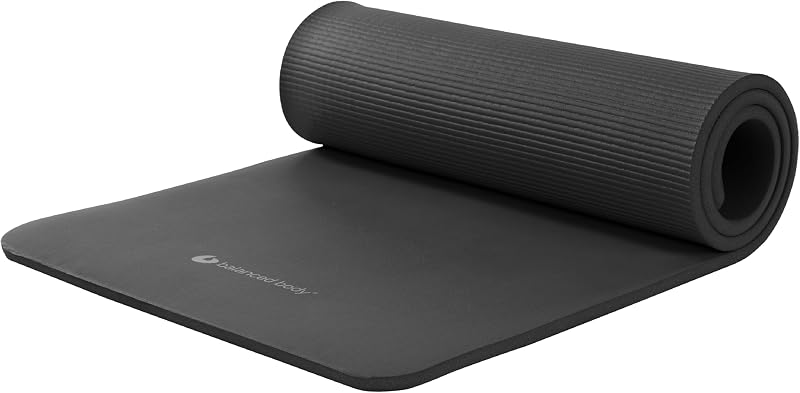 Aeromat Pilates and Yoga Mat, Blue, Balanced Body Extra-Thick Floor Mat | Non-slip exercise mat for Pilates, yoga, or floor workout routines.