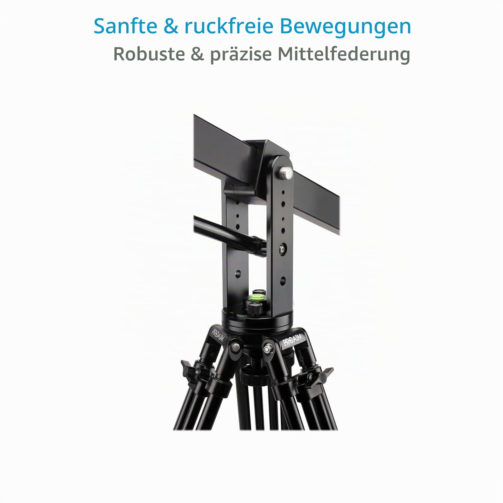 Proaim 10 'Wave-2 Jib Crane für Kamera/Gimbals/Pan Neigköpfe. Beinhaltet eine 100 -mm -Schüssel mit 75 -mm -Schüsseladapter. Für DSLR-Videokamera-Setups von bis zu 25 kg / 55 lb (P-WV-2PL)