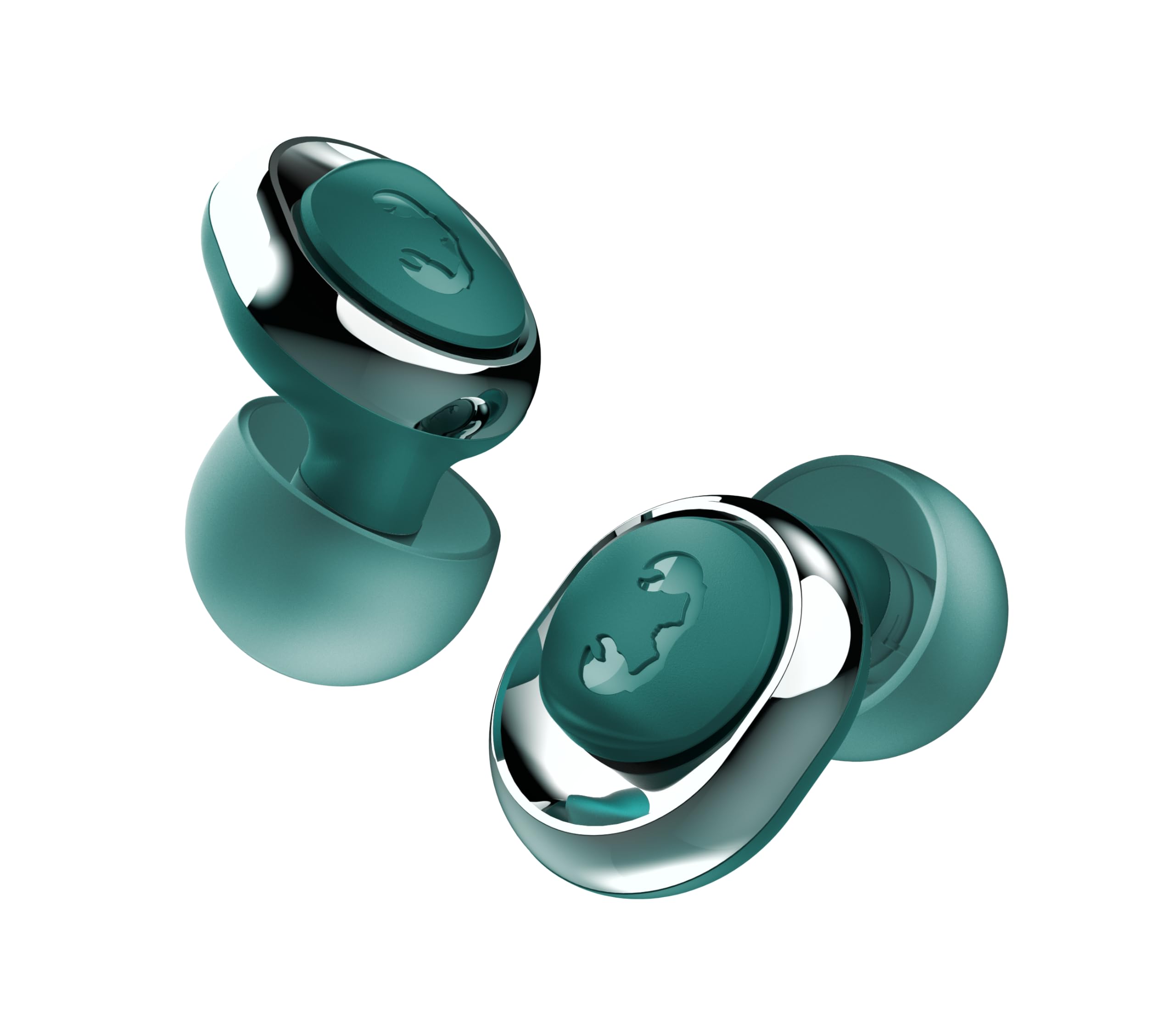 Pearls Ombré Tapones para Oídos para Conciertos con Modos Social & Stage (18 dB/23 dB), Protección Auditiva para Festivales y Clubs, Find My & Android Find Hub, Estuche Chrome LED (Emerald Green)