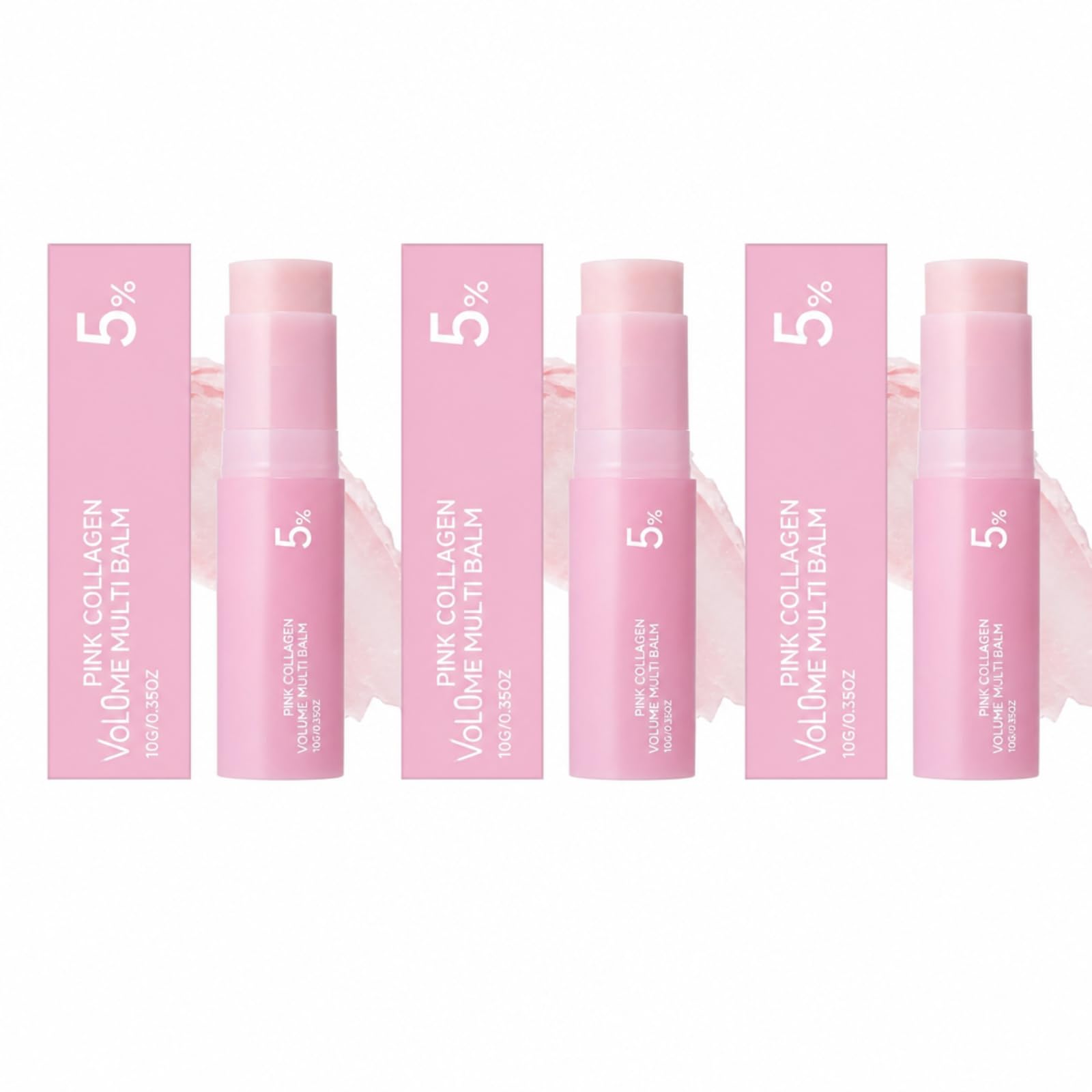 Baume Multi-Usages Collagène Rose 5% – Stick Visage, Lèvres & Cou 10g