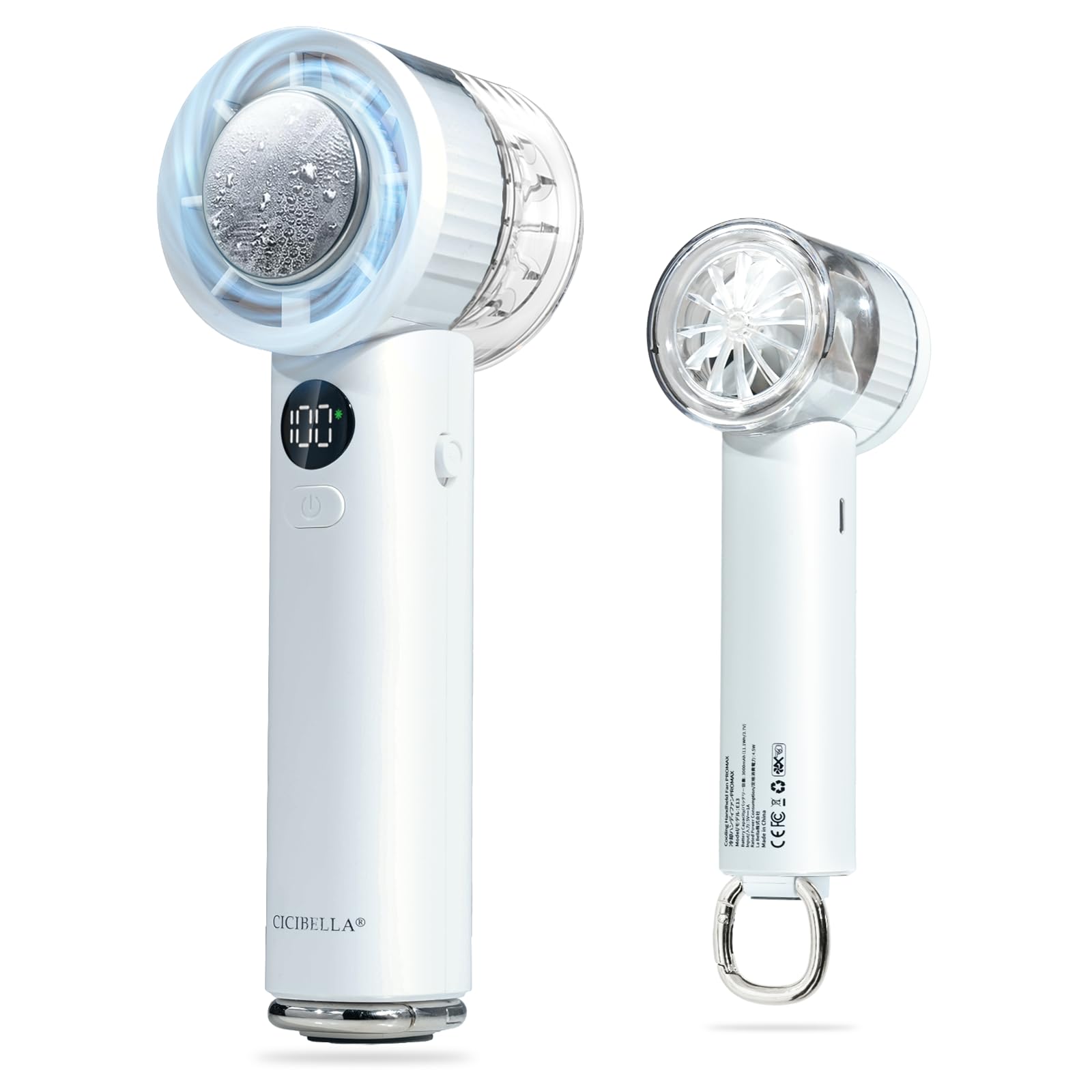 CICIBELLA ハンディファン ホワイト Amazon | CICIBELLA ハンディファン 冷却プレート 手持ち扇風機 強力