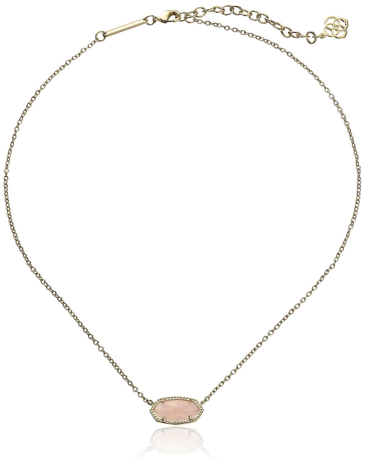 Kendra Scott Elisa Pendant Necklace in Rose Quartz