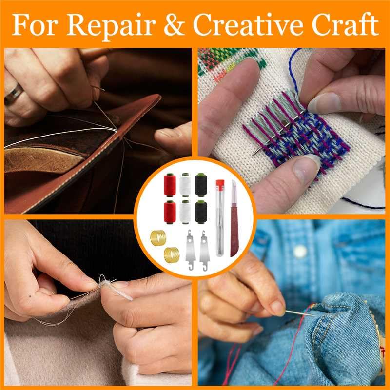 Save 14% on LYNRUI Big Eye Steel Sewing Needles Kit - 37Pcs