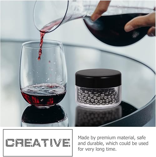 Miniatura 6 de Hemoton 300 cuentas de limpieza de decantador de acero inoxidable bolas de limpieza de 0.157 in limpiador para botellas de vino, decantadores de