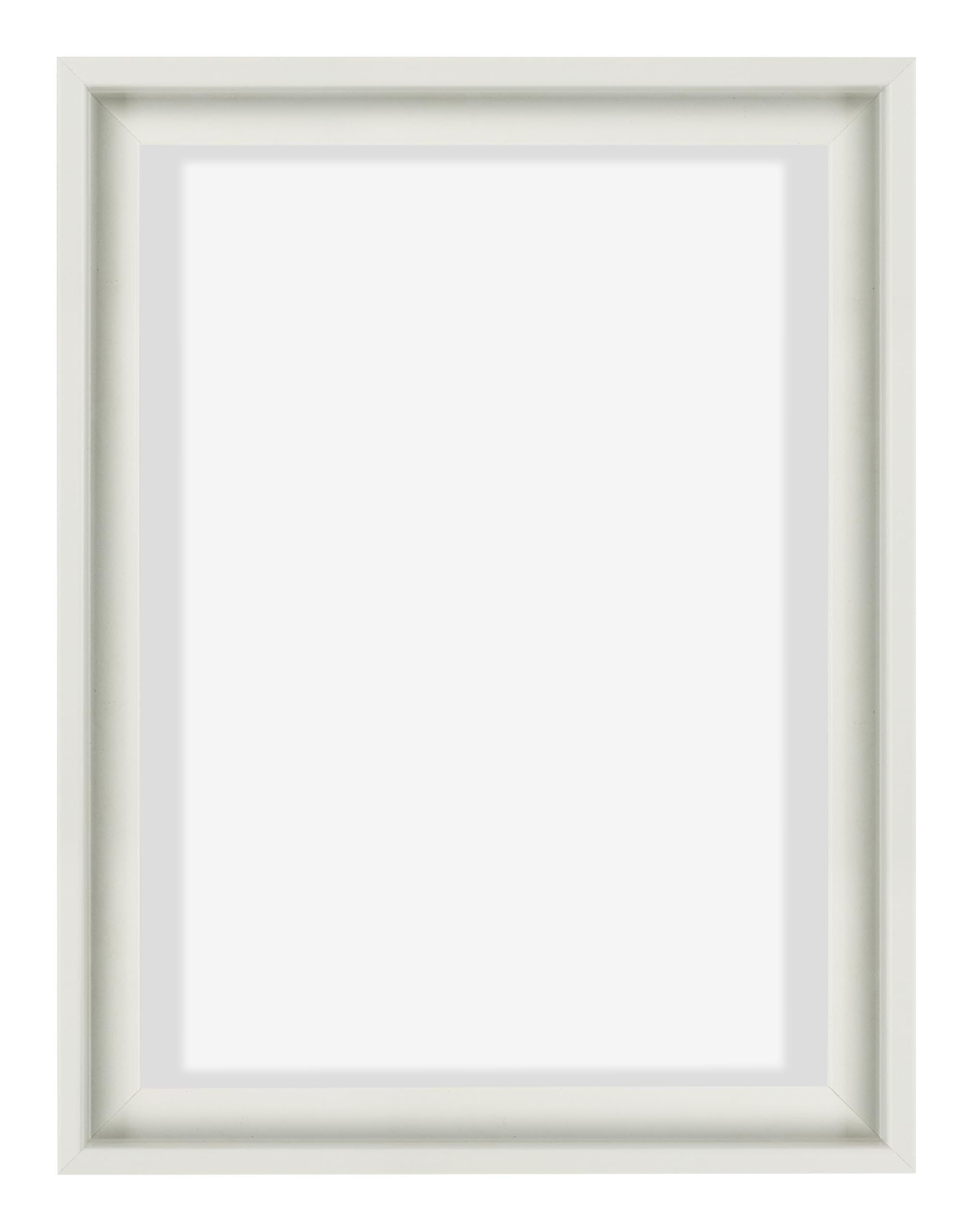 Marco flotante 60x80 cm Blanco Mate - MDF | Marco flotante para lienzos, Adecuado para lienzos de hasta 2 cm de grosor, Sin panel trasero ni cristal, Made in Holland