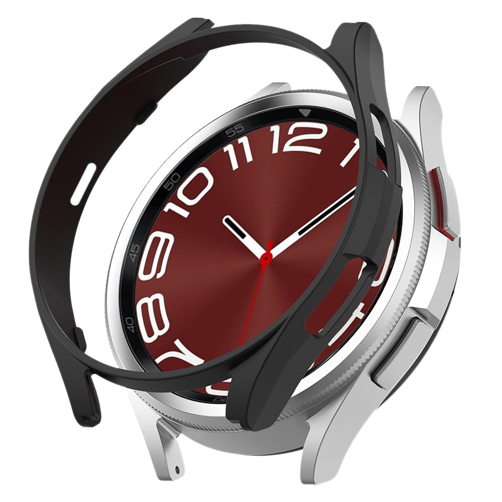 Perfectly Fit Resistant Anti-Dirt Portable Durable Back Protective Soft TPU Case Cover Skin Compatible with Samsung Galaxy Watch 6 Classic 43mm SM-R950