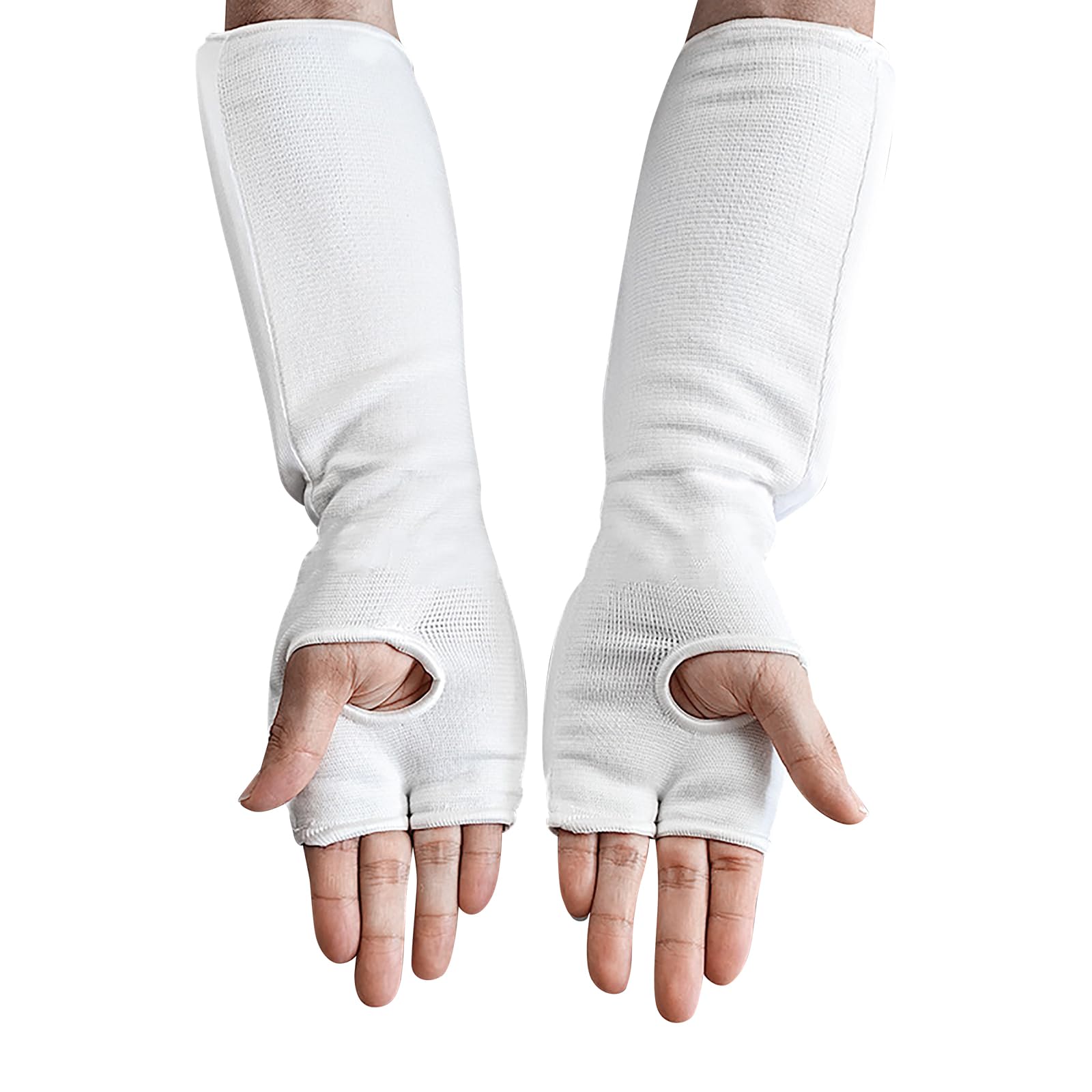 Protège Avant-Bras en Tissu Élastique avec Rembourrage en EVA Intégré Manchon de Protection des Bras Équipement de Protection Unisexe pour Taekwondo MMA Arts Martiaux Muay Thai