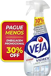 Veja Limpa Vidros Spray Vidrex Cristal 500 Ml Embalagem Econômica