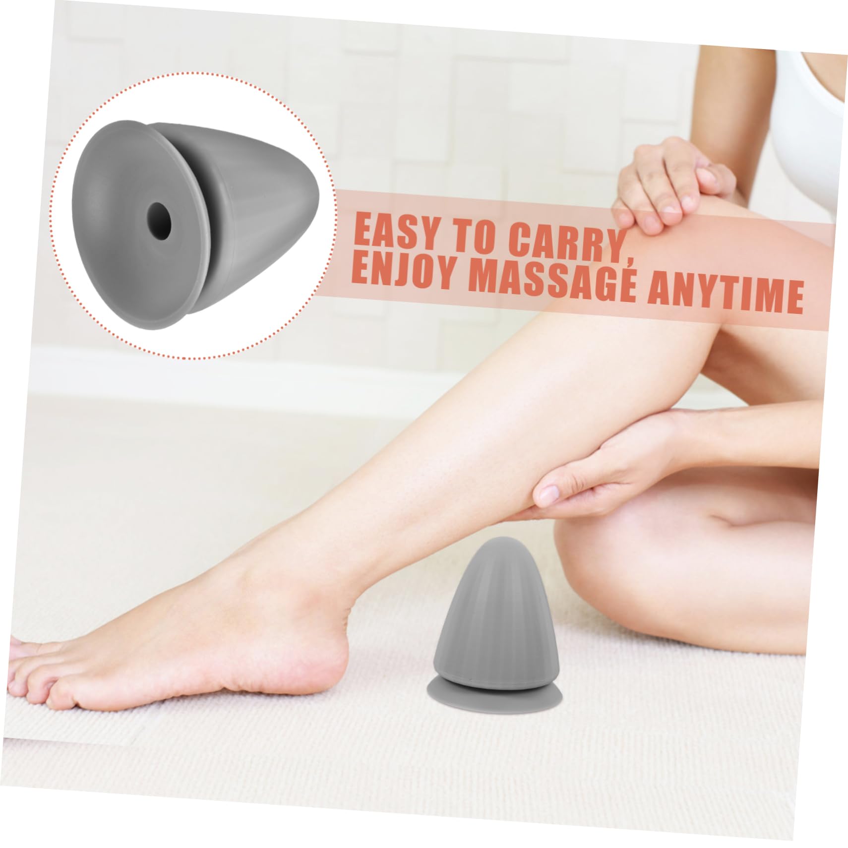 GOOHOCHY Adsorbed Fascial Ball Muscle Therapy Massage Ball Trigger Point Ball Neck Massage Ball Self Balls Suction Cup Massage Balls Suction Massage Ball Manual Massage Ball Massage Tool