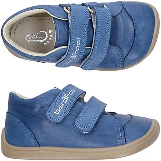 Zapatos niño modelo Elf Step color azul de piel calzado respetuoso de la marca comodos y flexibles botin con cierre de doble tira adherente - 25